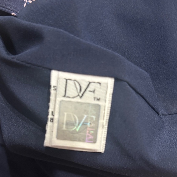 Diane Von Furstenberg Navy Floral Blazer - Picture 3 of 4